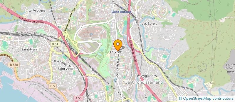 localisation de l'entreprise BOULE DU 38 LA VISTE à MARSEILLE