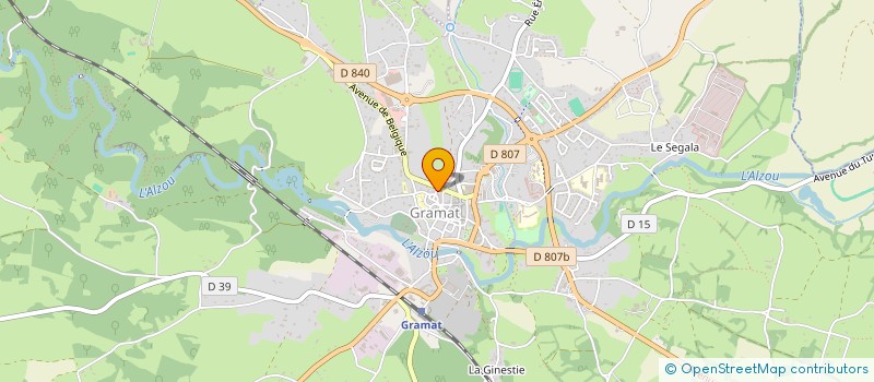 localisation de l'entreprise BOULE DU CAUSSE GRAMAT  GRAMAT