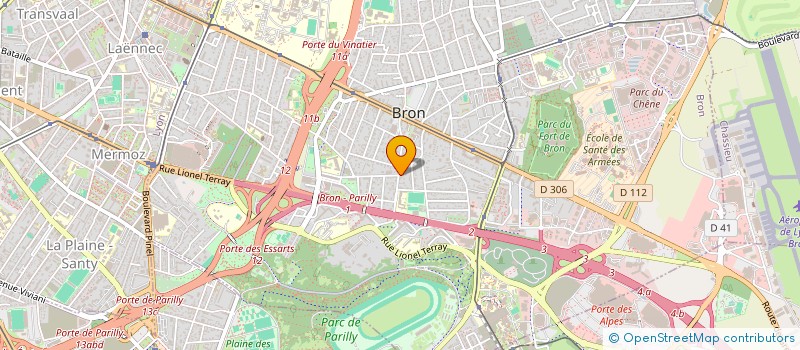localisation de l'entreprise BOULE DU STADE à BRON