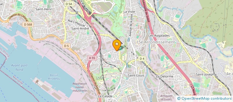 localisation de l'entreprise BOULE DU XVI  MARSEILLE