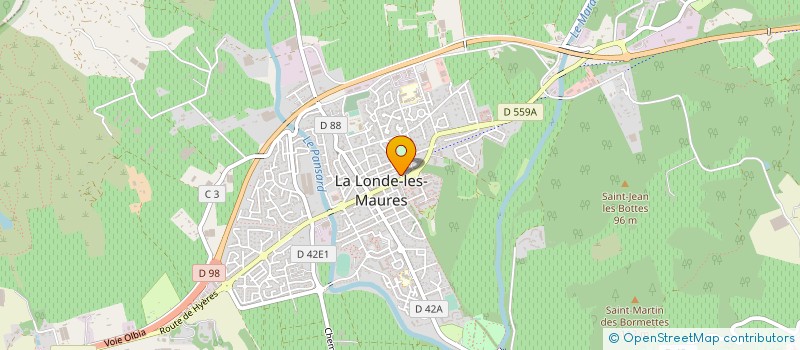 localisation de l'entreprise BOULE FERREE LONDAISE à LA LONDE-LES-MAURES