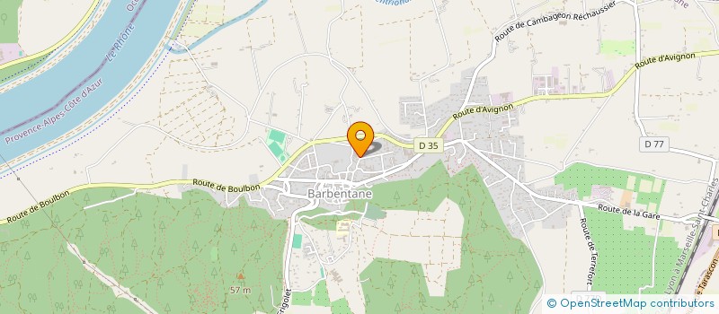 localisation de l'entreprise BOULE INTEGRALE BARBENTANAISE  BARBENTANE