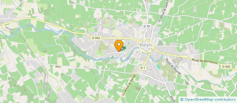 localisation de l'entreprise BOULE JOYEUSE MAZANAISE à MAZAN