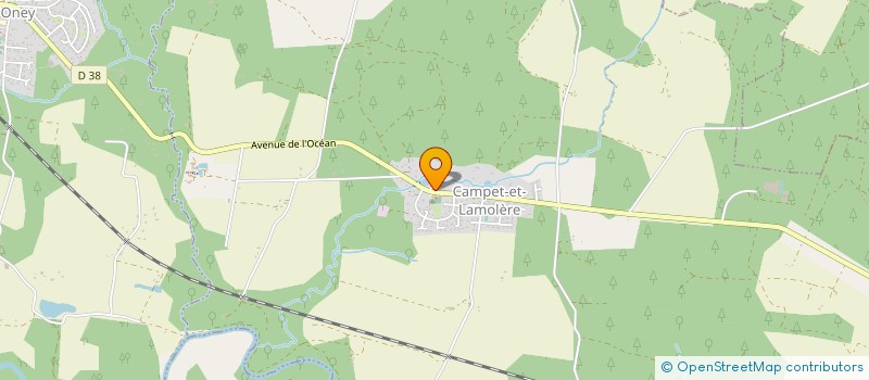 localisation de l'entreprise BOULE LOISIR CAMPETOISE  CAMPET-ET-LAMOLERE