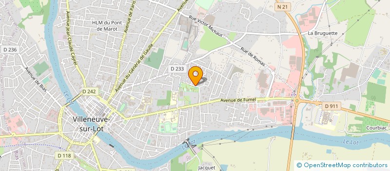 localisation de l'entreprise BOULE LYONNAISE VILLENEUVOISE  VILLENEUVE-SUR-LOT