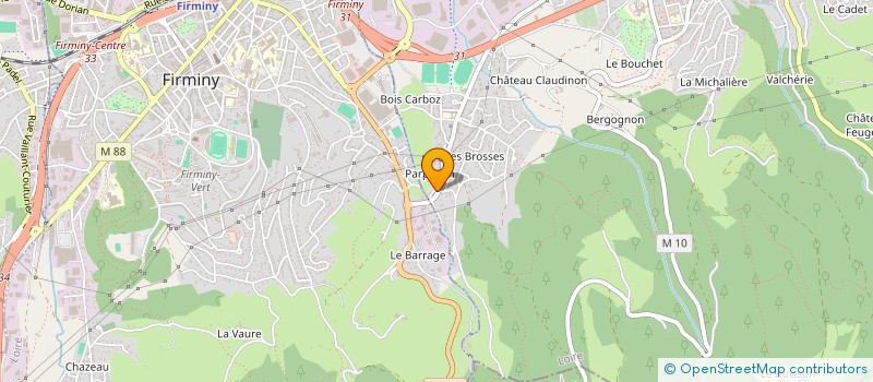 localisation de l'entreprise BOULE MINEUR DE TREMOLIN BUVET à LE CHAMBON-FEUGEROLLES