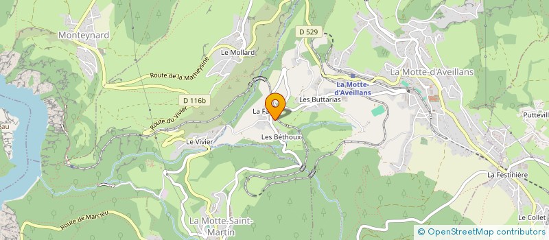 localisation de l'entreprise BOULE MOTTOISE  LA MOTTE-D'AVEILLANS