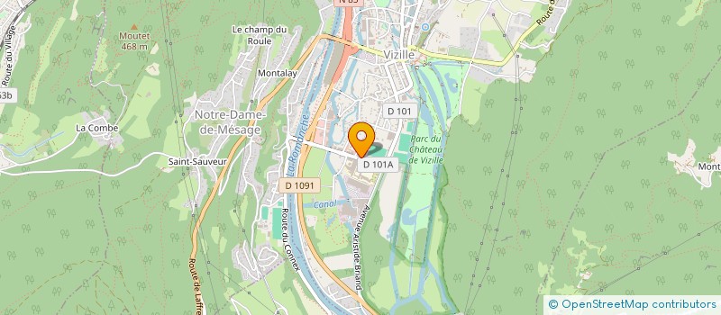 localisation de l'entreprise BOULE OUVRIERE DE VIZILLE à VIZILLE