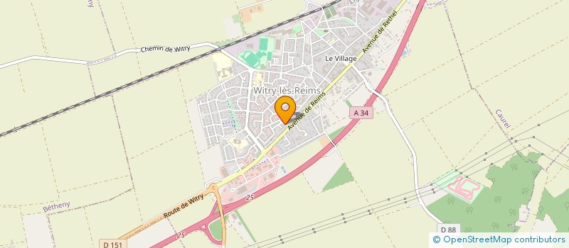 localisation de l'entreprise BOULE QUILLE  WITRY-LES-REIMS