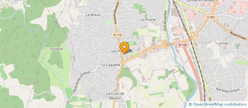 localisation de l'entreprise BOULE SPORTIVE DES PROMELLES à ALES