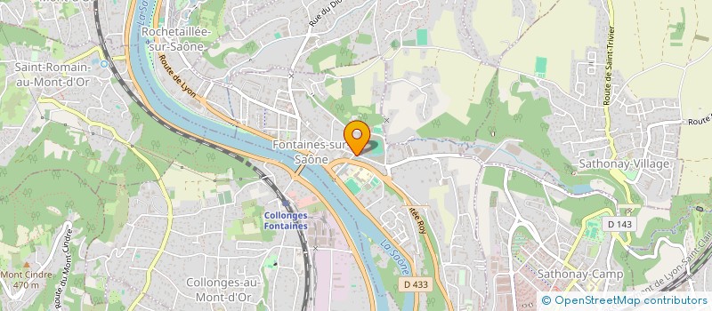 localisation de l'entreprise BOULE SPORTIVE FONTAINOISE à FONTAINES-SUR-SAONE
