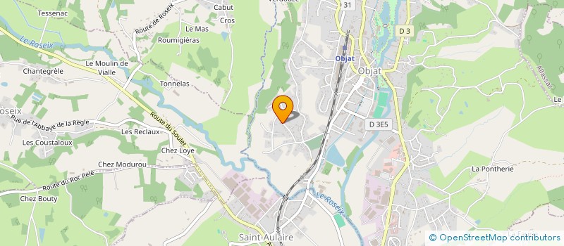 localisation de l'entreprise BOULE SPORTIVE OBJATOISE (LYONNAISE)  OBJAT