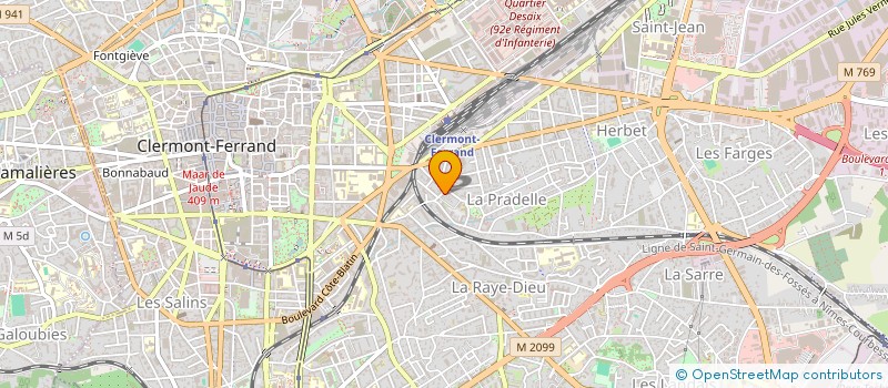 localisation de l'entreprise BOULEBOULE ET RATATAM  CLERMONT-FERRAND