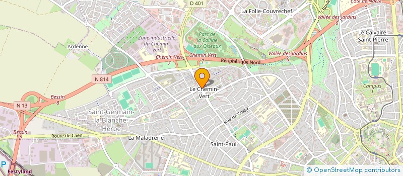 localisation de l'entreprise BOULES LOISIRS SAINT-PAUL à CAEN