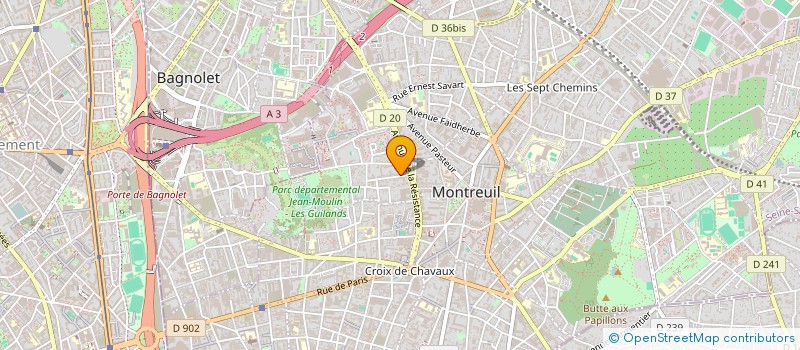 localisation de l'entreprise BOULESTEIX à MONTREUIL