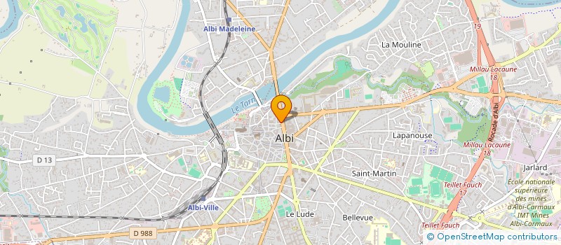 localisation de l'entreprise BOULEV'ARTS à ALBI