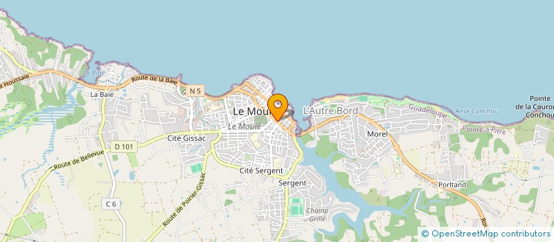 localisation de l'entreprise BOULEVARD AUTO à LE MOULE
