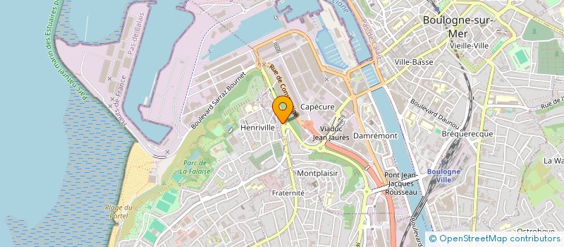 localisation de l'entreprise BOULEVARD DE L'OCCAZ  BOULOGNE-SUR-MER