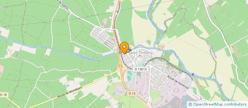 localisation de l'entreprise BOULEVARD DE LA DIGUE  SAINT-THIBERY