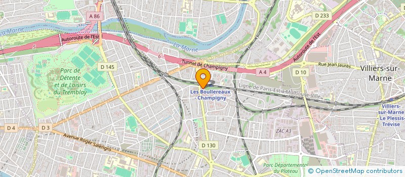 localisation de l'entreprise BOULEVARD DE LA PROD à CHAMPIGNY-SUR-MARNE