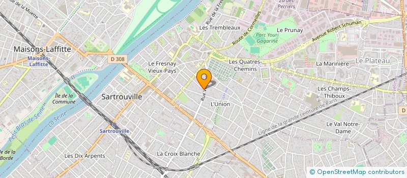 localisation de l'entreprise BOULEVARD DE LA VOLAILLE  SARTROUVILLE