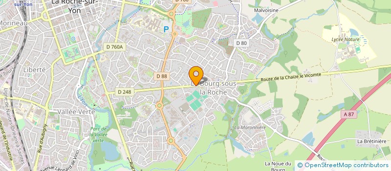 localisation de l'entreprise BOULEVARD DES COULEURS à LA ROCHE-SUR-YON
