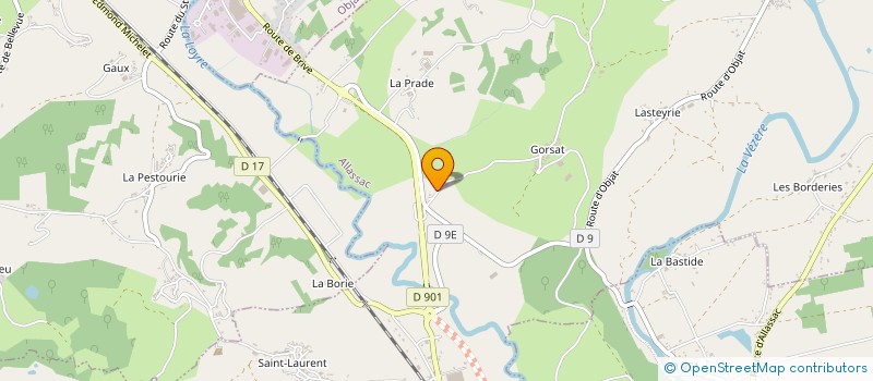 localisation de l'entreprise BOULEVARD DES ENERGIES à ALLASSAC