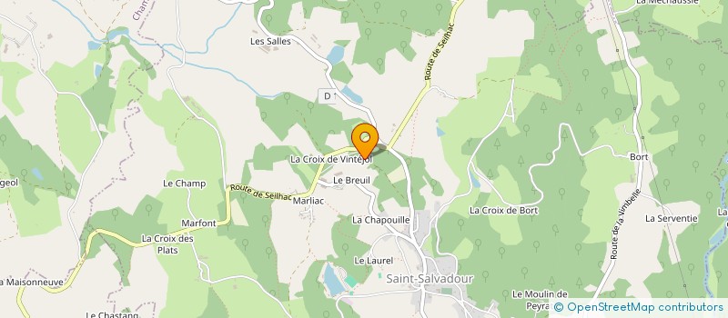 localisation de l'entreprise BOULEVARD DES ENERGIES CORREZE  SAINT-SALVADOUR