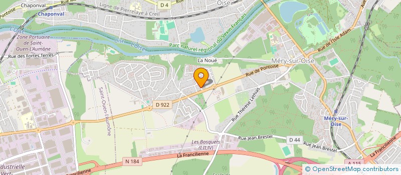 localisation de l'entreprise BOULEVARD DES FUSILLES  MERY-SUR-OISE