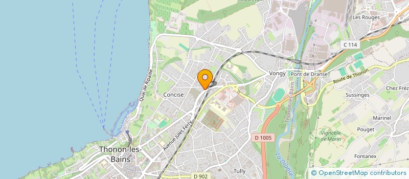 localisation de l'entreprise BOULEVARD DES SAVEURS KESSAK à THONON-LES-BAINS
