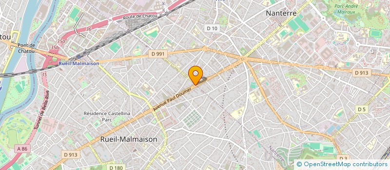 localisation de l'entreprise BOULEVARD NATIONAL à RUEIL-MALMAISON