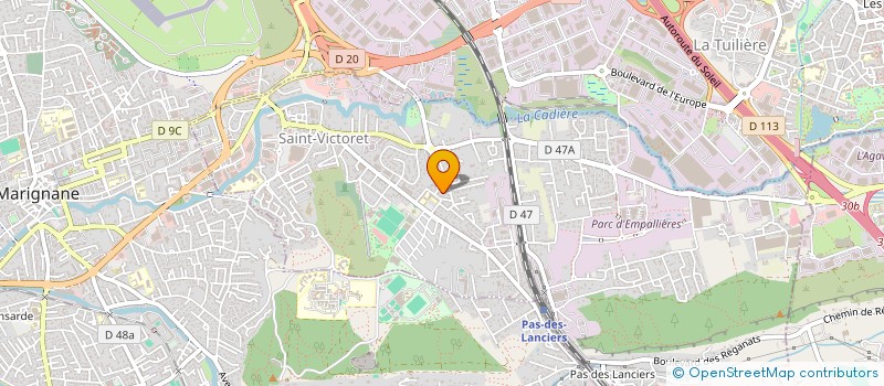 localisation de l'entreprise BOULEVARD NATIONAL  SAINT-VICTORET