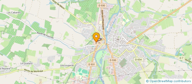 localisation de l'entreprise BOULEVARD SAINT JACQUES  CONDOM