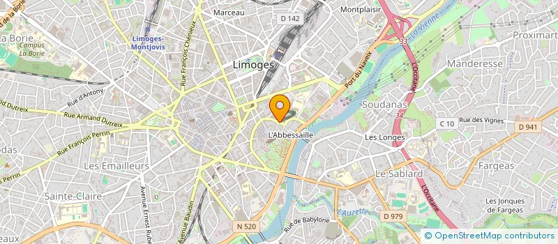 localisation de l'entreprise BOULEVARD SAINT-MAURICE ANIMATION à LIMOGES