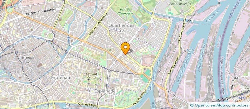 localisation de l'entreprise BOULEVARDS à STRASBOURG