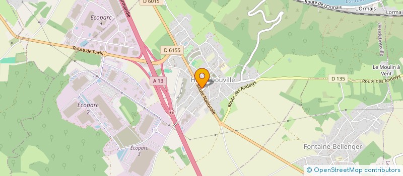 localisation de l'entreprise BOULFROY SARL  HEUDEBOUVILLE