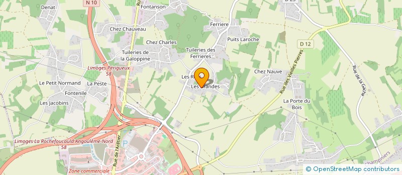 localisation de l'entreprise BOULIAC T.S à CHAMPNIERS