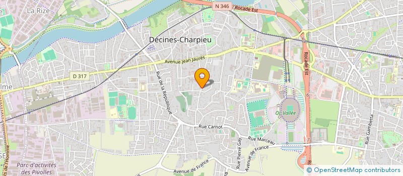 localisation de l'entreprise BOULIGNY DESCHANEL  DECINES-CHARPIEU