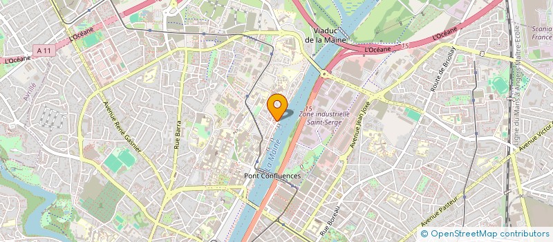 localisation de l'entreprise BOULINEAU CLEMENT à ANGERS