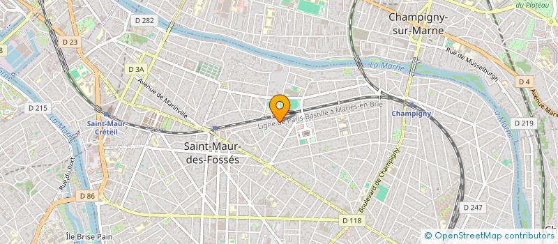 localisation de l'entreprise BOULINGTON à SAINT-MAUR-DES-FOSSES