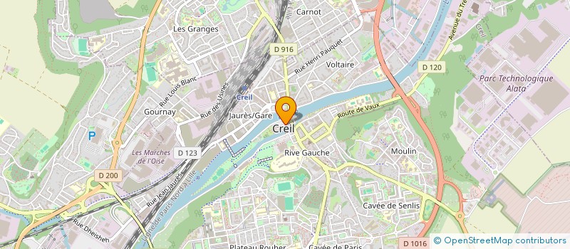 localisation de l'entreprise BOULISTES CREILLOIS PETANQUE  CREIL