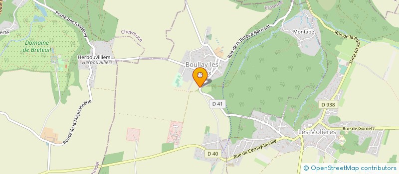 localisation de l'entreprise BOULLAY FOLIES à BOULLAY-LES-TROUX