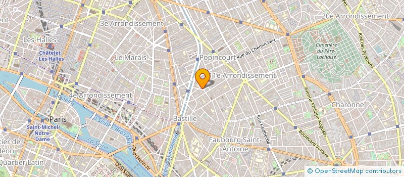 localisation de l'entreprise BOULLE à PARIS