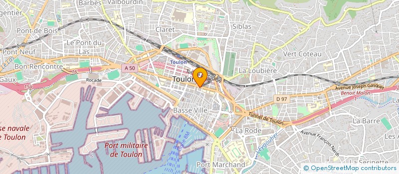 localisation de l'entreprise BOULLIARD 83 à TOULON