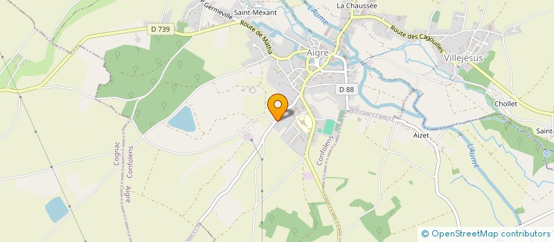 localisation de l'entreprise BOULLY DUTRIAUX IMMO  AIGRE