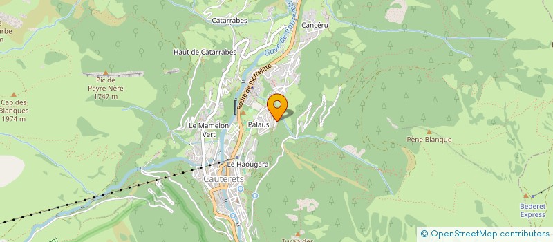 localisation de l'entreprise BOULOC DORIAN ET AMELIE LMNP  CAUTERETS