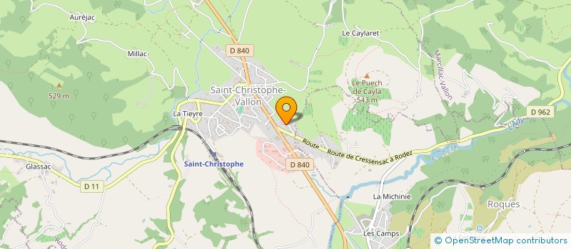 localisation de l'entreprise BOULOC SAS  SAINT-CHRISTOPHE-VALLON
