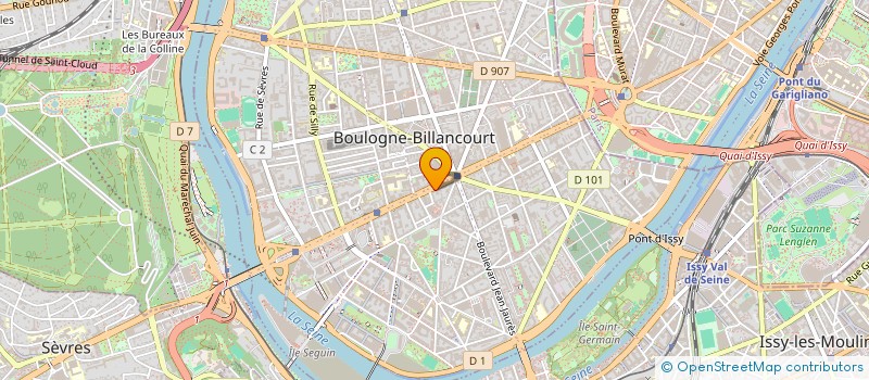 localisation de l'entreprise BOULOCOIFF à BOULOGNE-BILLANCOURT