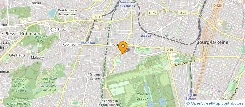 localisation de l'entreprise BOULOGNE à SCEAUX