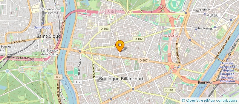 localisation de l'entreprise BOULOGNE 55 à BOULOGNE-BILLANCOURT